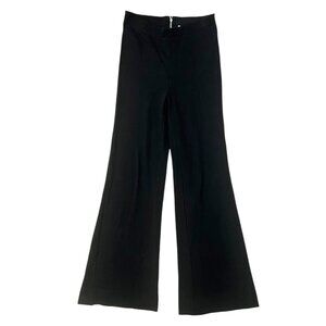 Ninety Percent Womens June Wilde Flare Pull On Pants Black Medium Organic Cotton